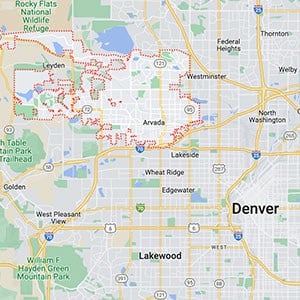 Denver Service Area - Auto Hail Repair